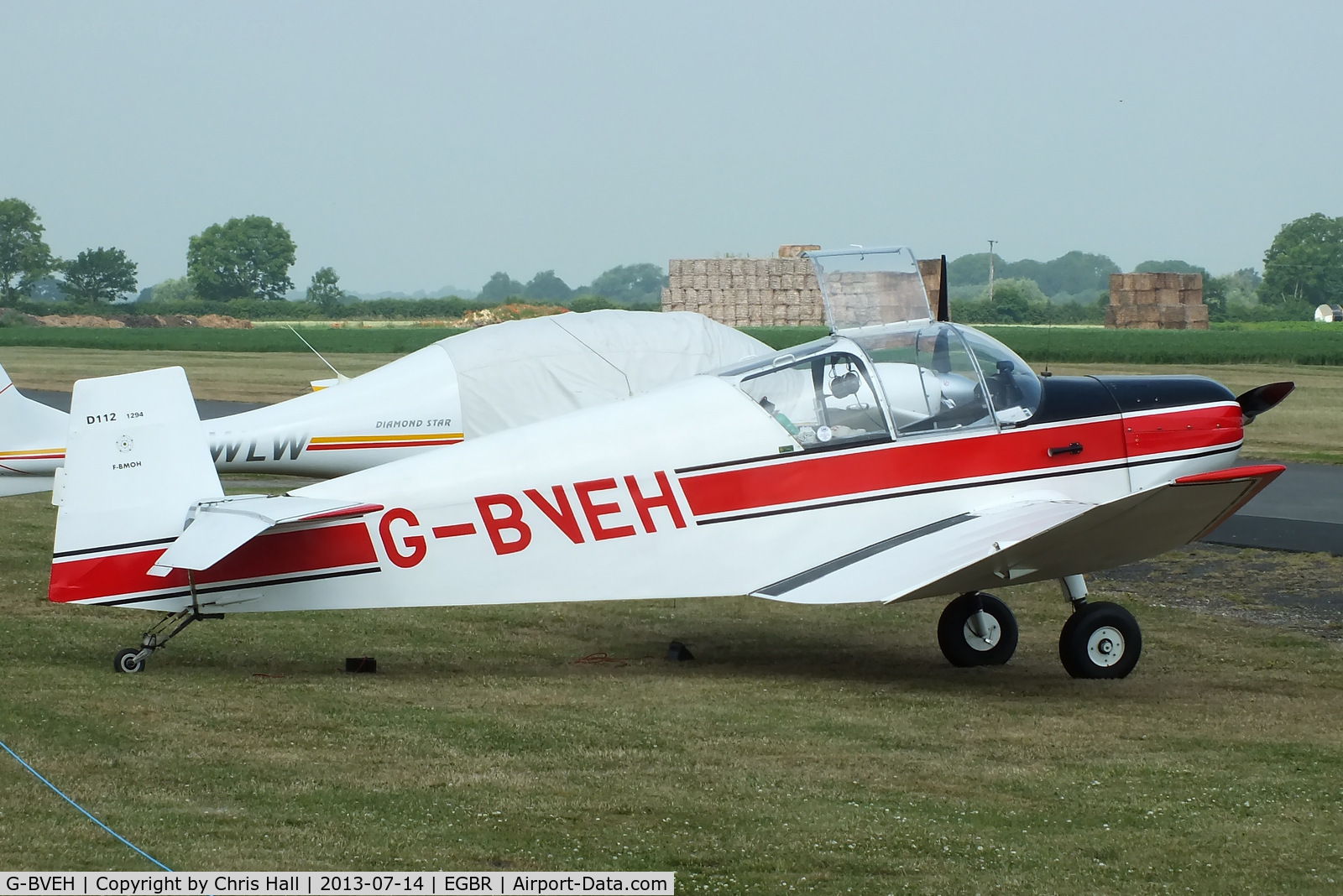 G-BVEH, 1964 Jodel D-112 C/N 1294, at the Real Aeroplane Club's Wings & Wheels fly-in, Breighton