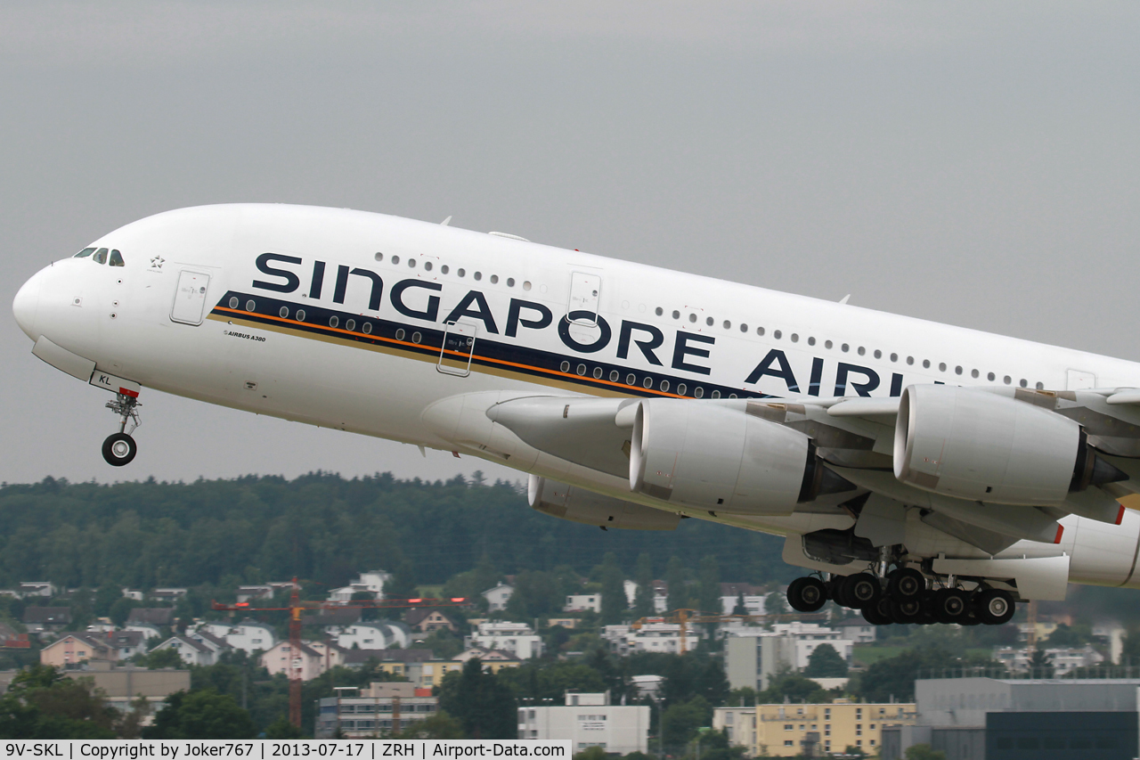 9V-SKL, 2010 Airbus A380-841 C/N 058, Singapore Airlines