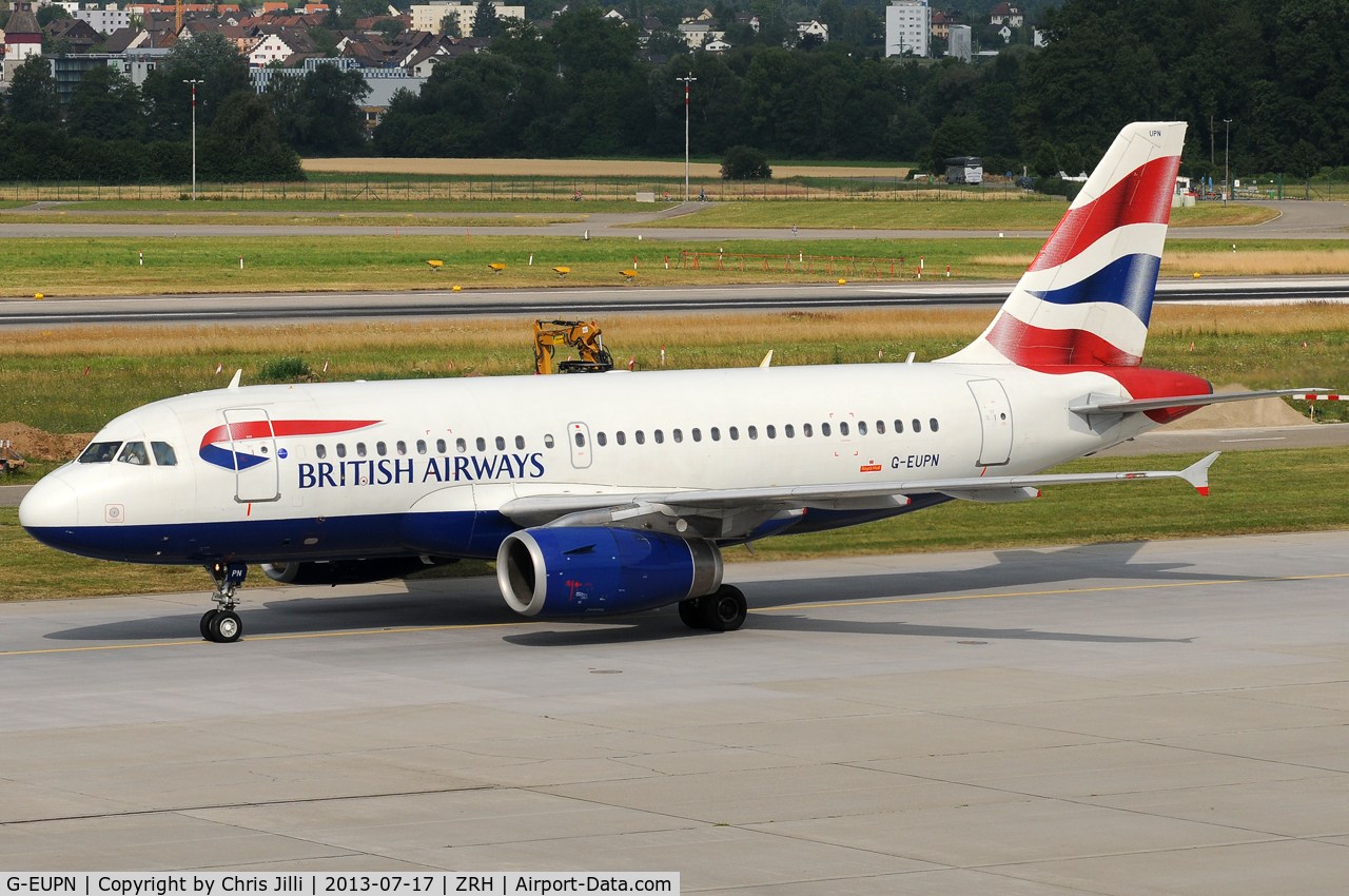 G-EUPN, 2000 Airbus A319-131 C/N 1261, British Airways