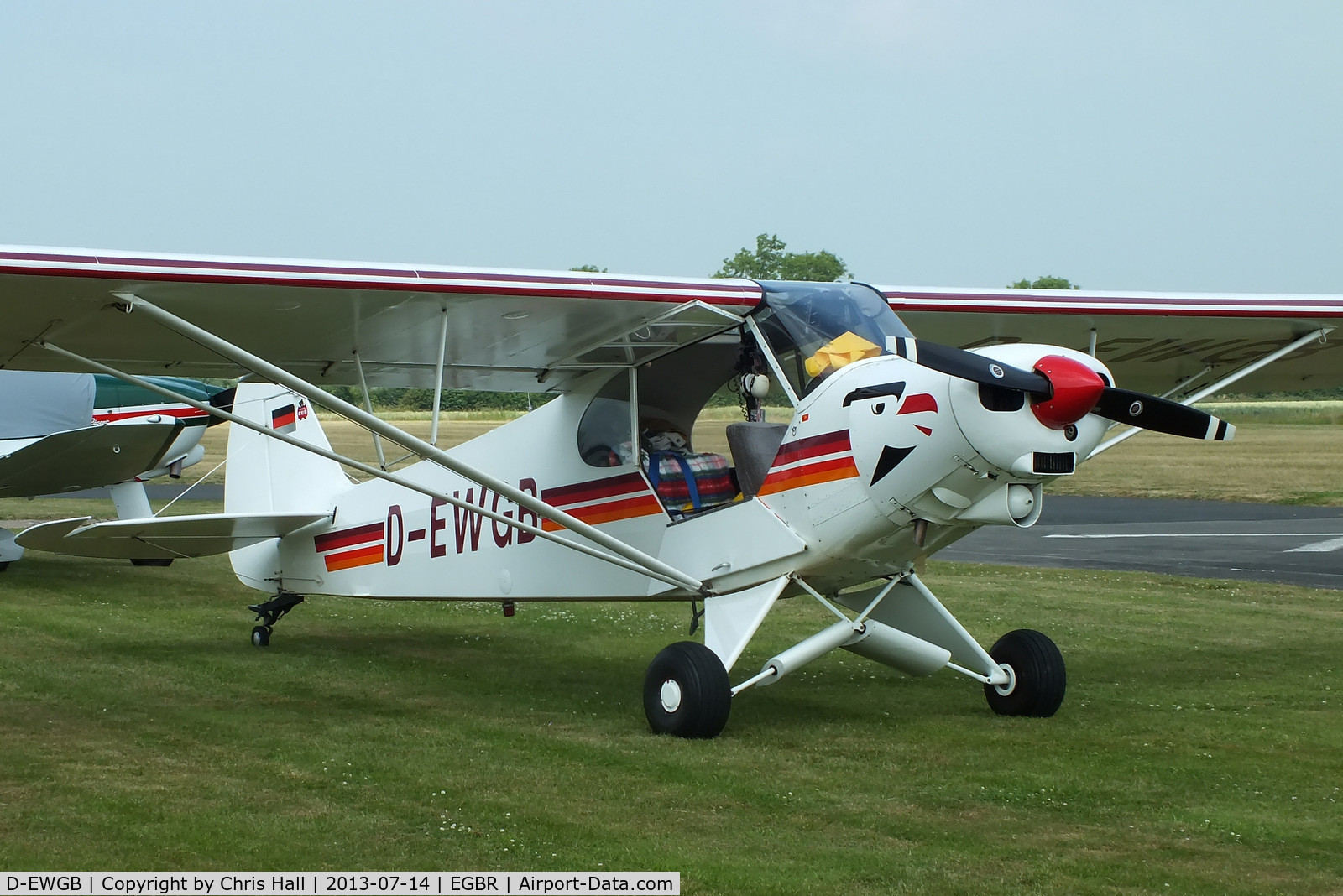 D-EWGB, 1960 Piper PA-18-150 Super Cub Super Cub C/N 18-7442, at the Real Aeroplane Club's Wings & Wheels fly-in, Breighton