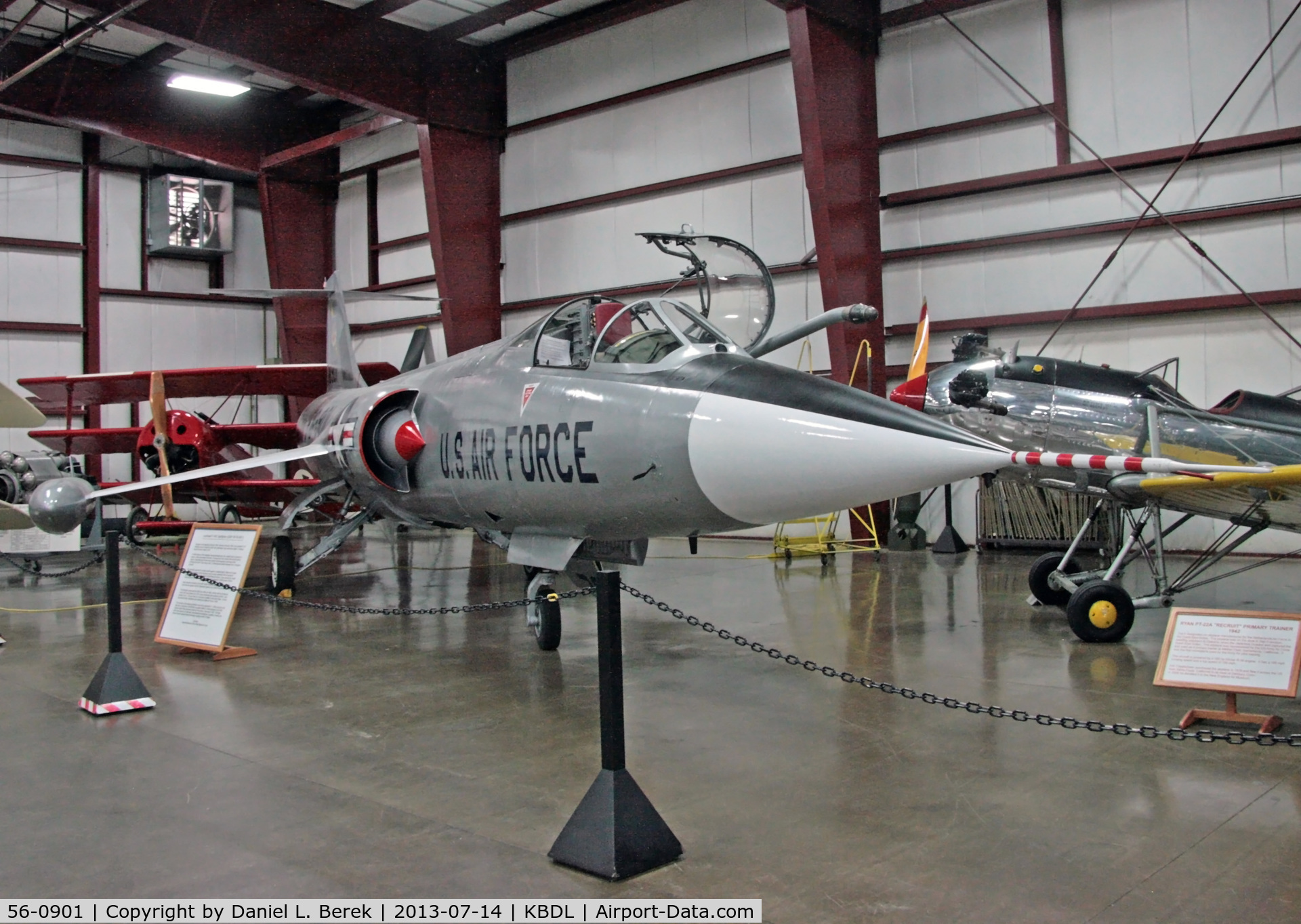 56-0901, 1956 Lockheed F-104C Starfighter C/N 383-1189, In 2013, the restoration of this aircraft was complete.