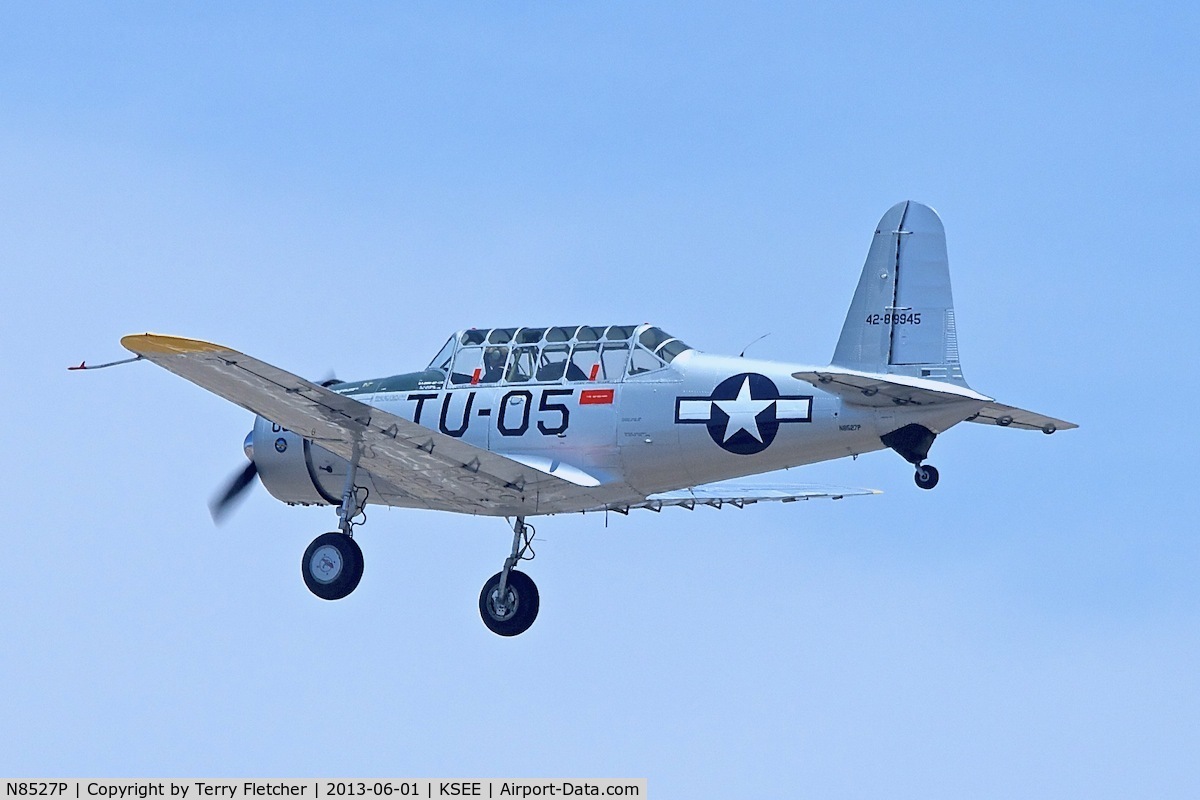 N8527P, 1980 Consolidated Vultee BT-13 C/N 79-758, At 2013 Wings Over Gillespie Airshow in San Diego , California