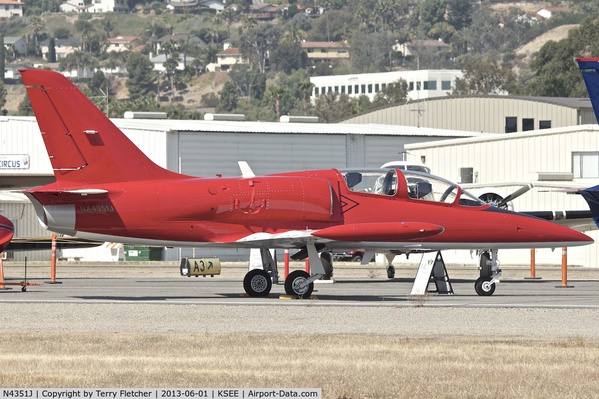 N4351J, 1983 Aero L-39C Albatros C/N 332501, At 2013 Wings Over Gillespie Airshow in San Diego , California