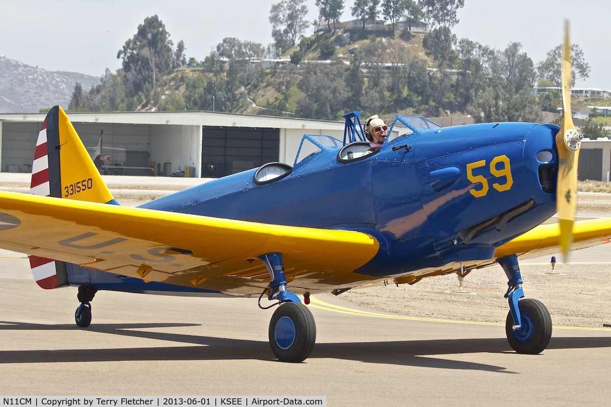 N11CM, 1949 Fairchild M-62A C/N 9884AE, At 2013 Wings Over Gillespie Airshow in San Diego , California