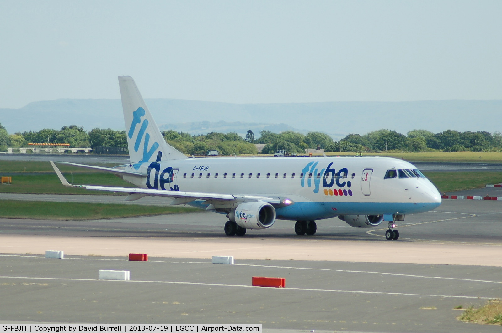 G-FBJH, 2012 Embraer 175STD (ERJ-170-200) C/N 17000351, Flybe Embraer G-FBJH taxiing at Manchester Airport.