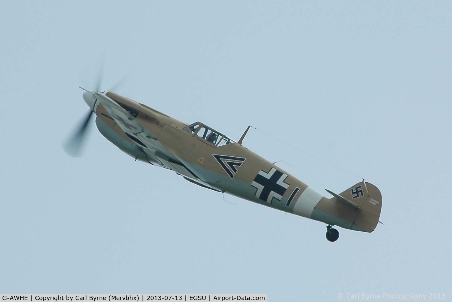 G-AWHE, Hispano HA-1112-M1L Buchon C/N 64, Flying as part of the 
