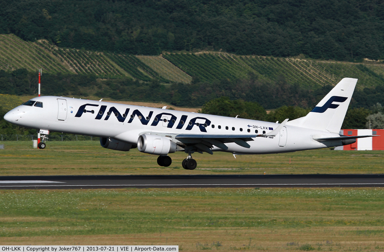 OH-LKK, 2007 Embraer 190LR (ERJ-190-100LR) C/N 19000127, Finnair