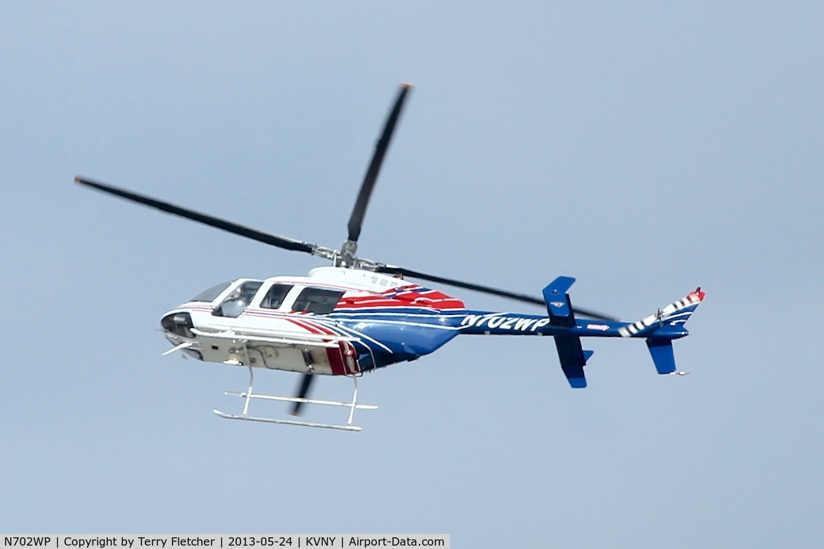 N702WP, 2002 Bell 407 C/N 53543, At Van Nuys Airport in May 2013
