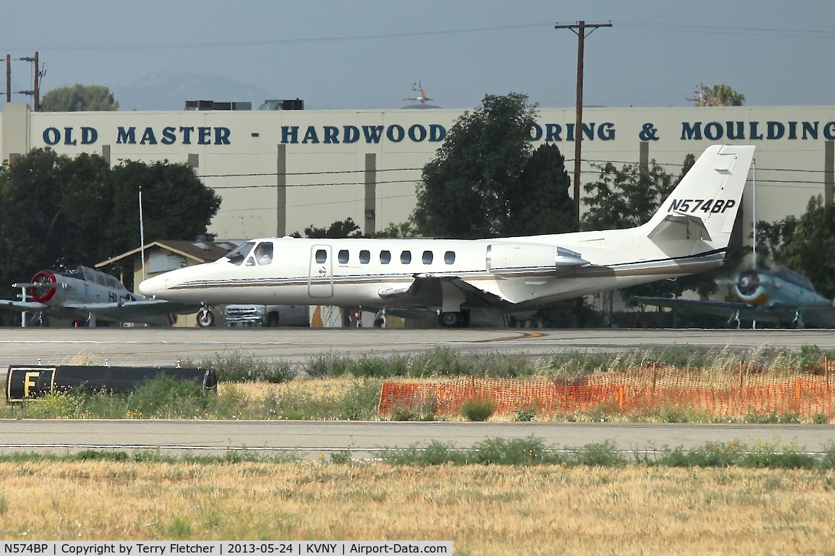 N574BP, 1989 Cessna 560 Citation V C/N 560-0022, At Van Nuys Airport in May 2013