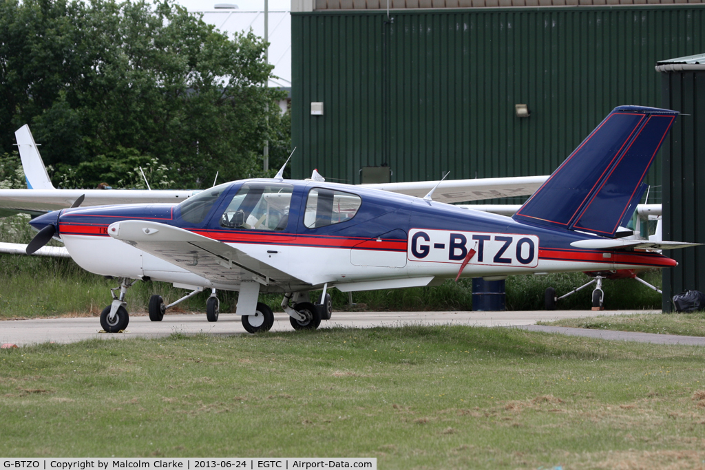 G-BTZO, 1992 Socata TB-20 Trinidad C/N 1409, Socata TB20 Trinidad, Cranfield Airport, June 2013.