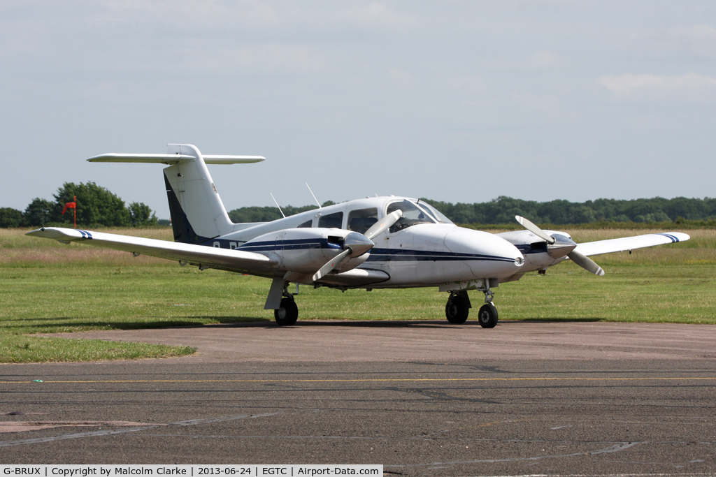 G-BRUX, 1978 Piper PA-44-180 Seminole C/N 44-7995151, Piper PA-44-180 Seminole, Cranfield Airport, June 2013.