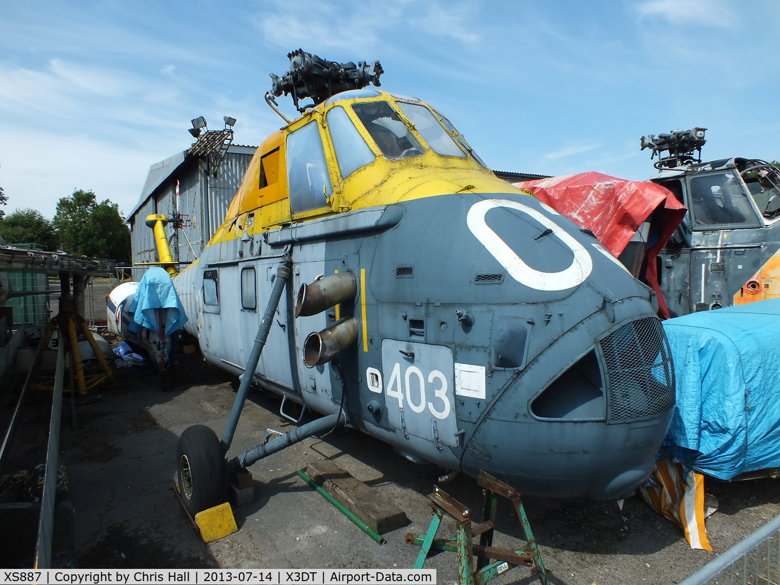 XS887, 1966 Westland Wessex HAS.1 C/N WA267, preserved at the South Yorkshire Aircraft Museum, AeroVenture, Doncaster