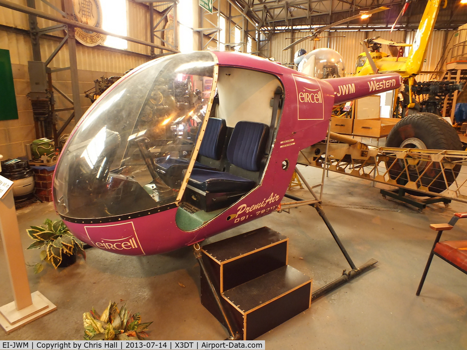 EI-JWM, Robinson R22 Beta C/N 1386, preserved at the South Yorkshire Aircraft Museum, AeroVenture, Doncaster