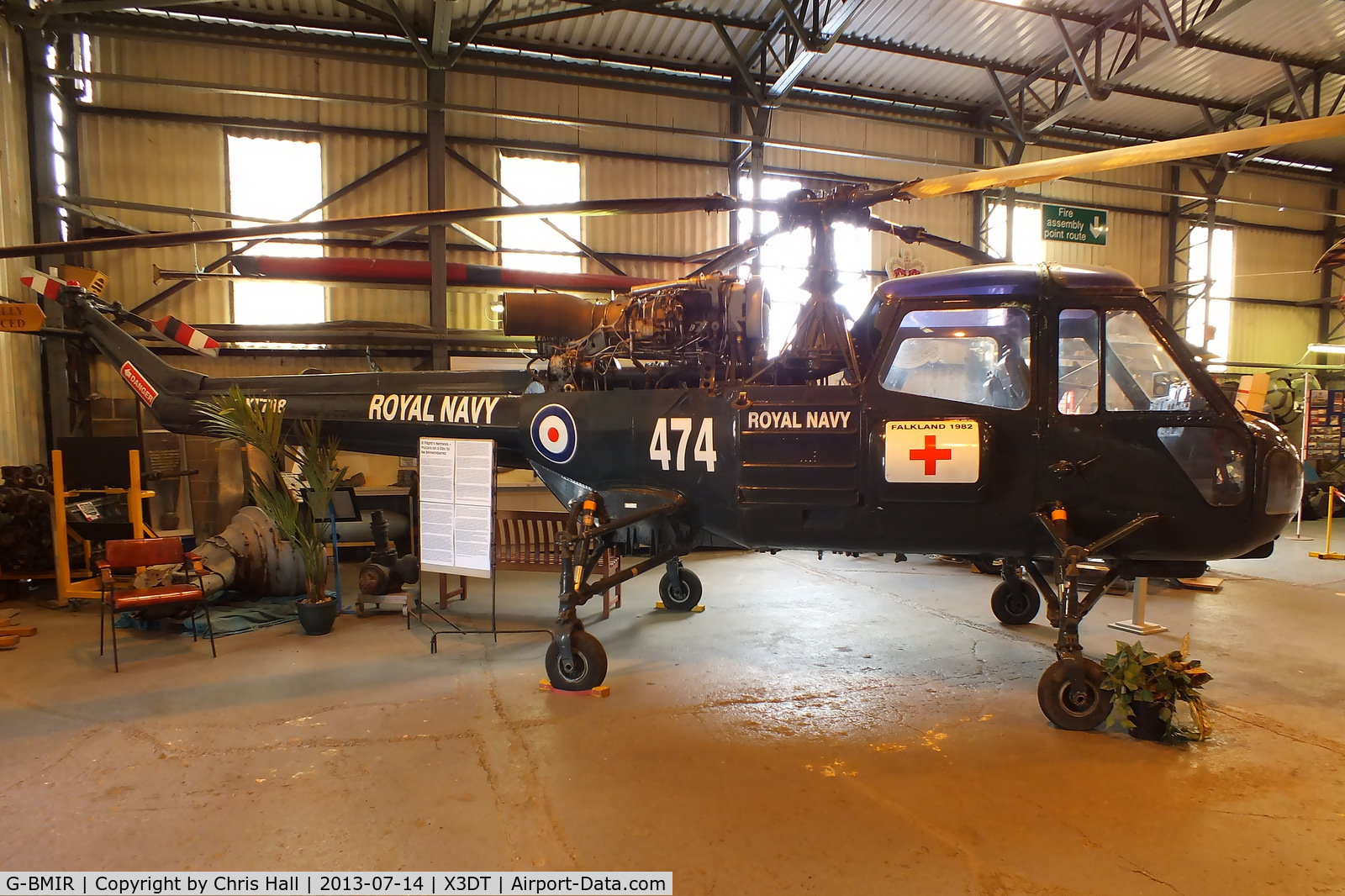 G-BMIR, 1967 Westland Wasp HAS.1 C/N F9670, preserved at the South Yorkshire Aircraft Museum, AeroVenture, Doncaster