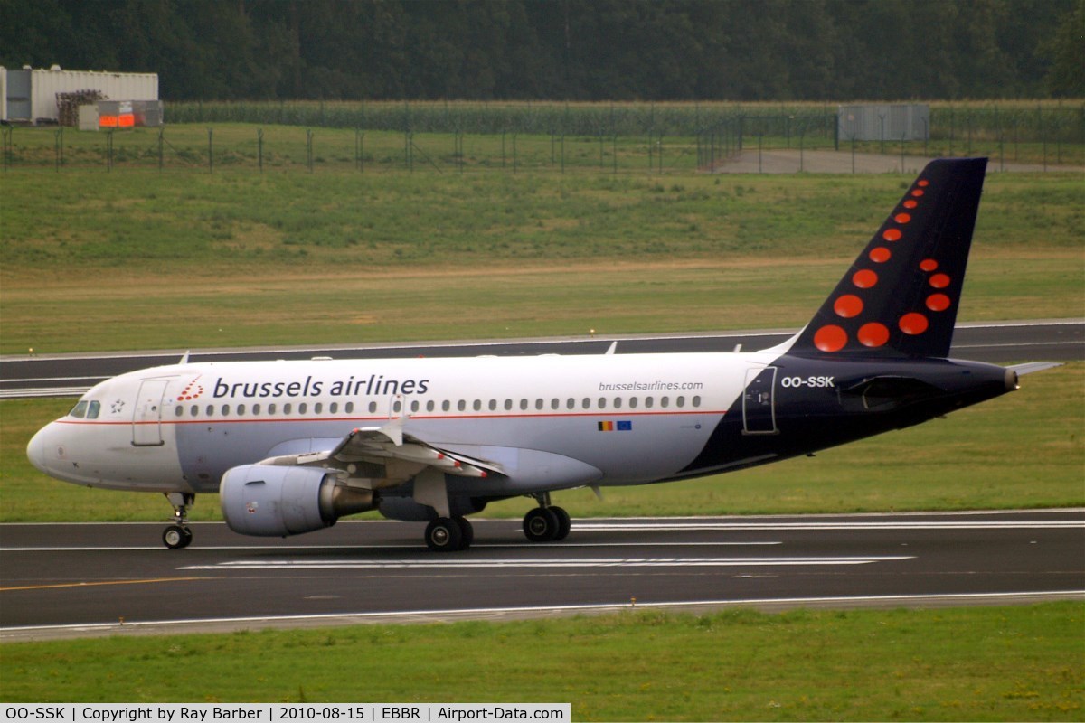 OO-SSK, 2000 Airbus A319-112 C/N 1336, Airbus A319-112 [1336] (Brussels Airlines) Brussels~OO 15/08/2010
