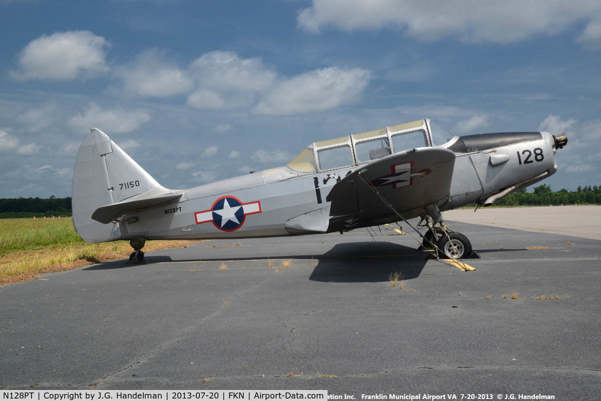 N128PT, 1942 Fairchild M-62A-3 Cornell II C/N FT735, Ex-USAAF and ex-RCAF primary trainer.