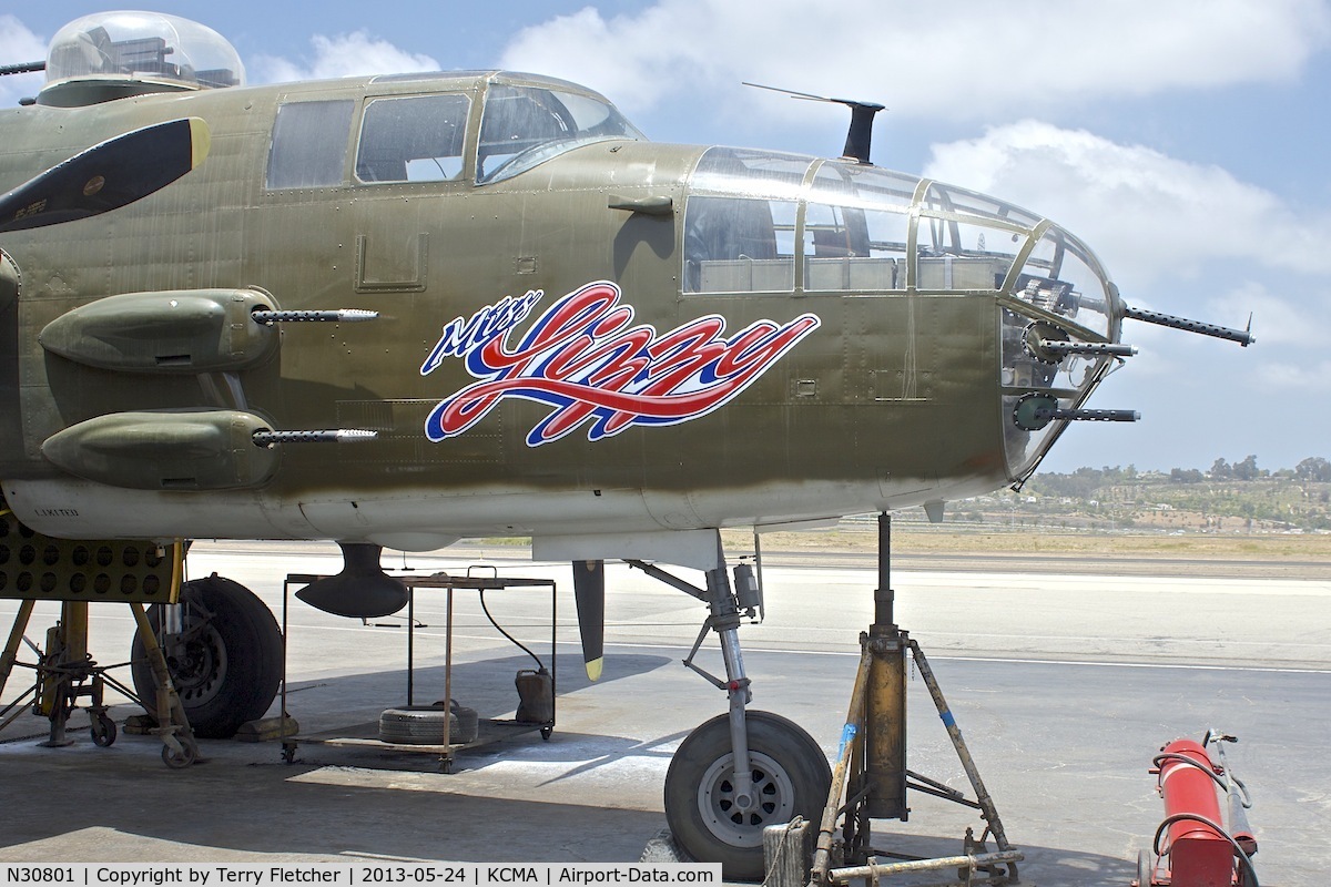 N30801, 1944 North American TB-25N Mitchell C/N 108-34076, At Camarillo Airport , California