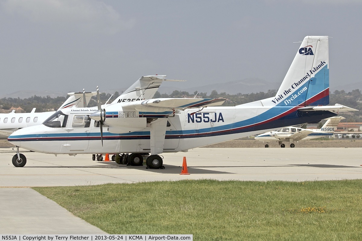 N55JA, 1971 Britten-Norman BN-2A-8 Islander C/N 295, At Camarillo Airport , California