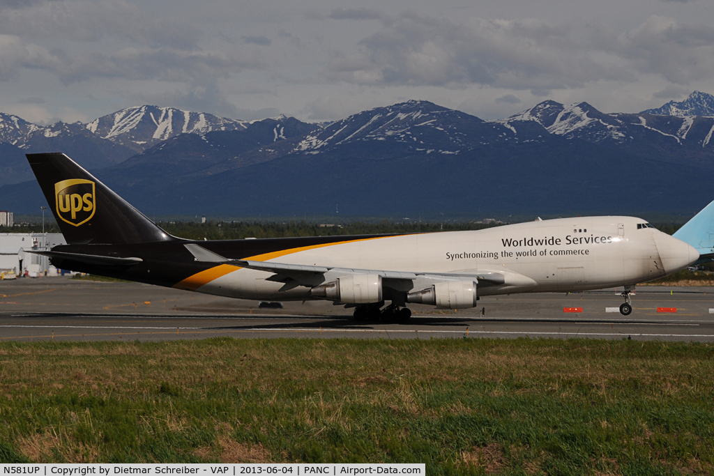 N581UP, 1993 Boeing 747-4R7F C/N 25866, UPS Boeing 747-400