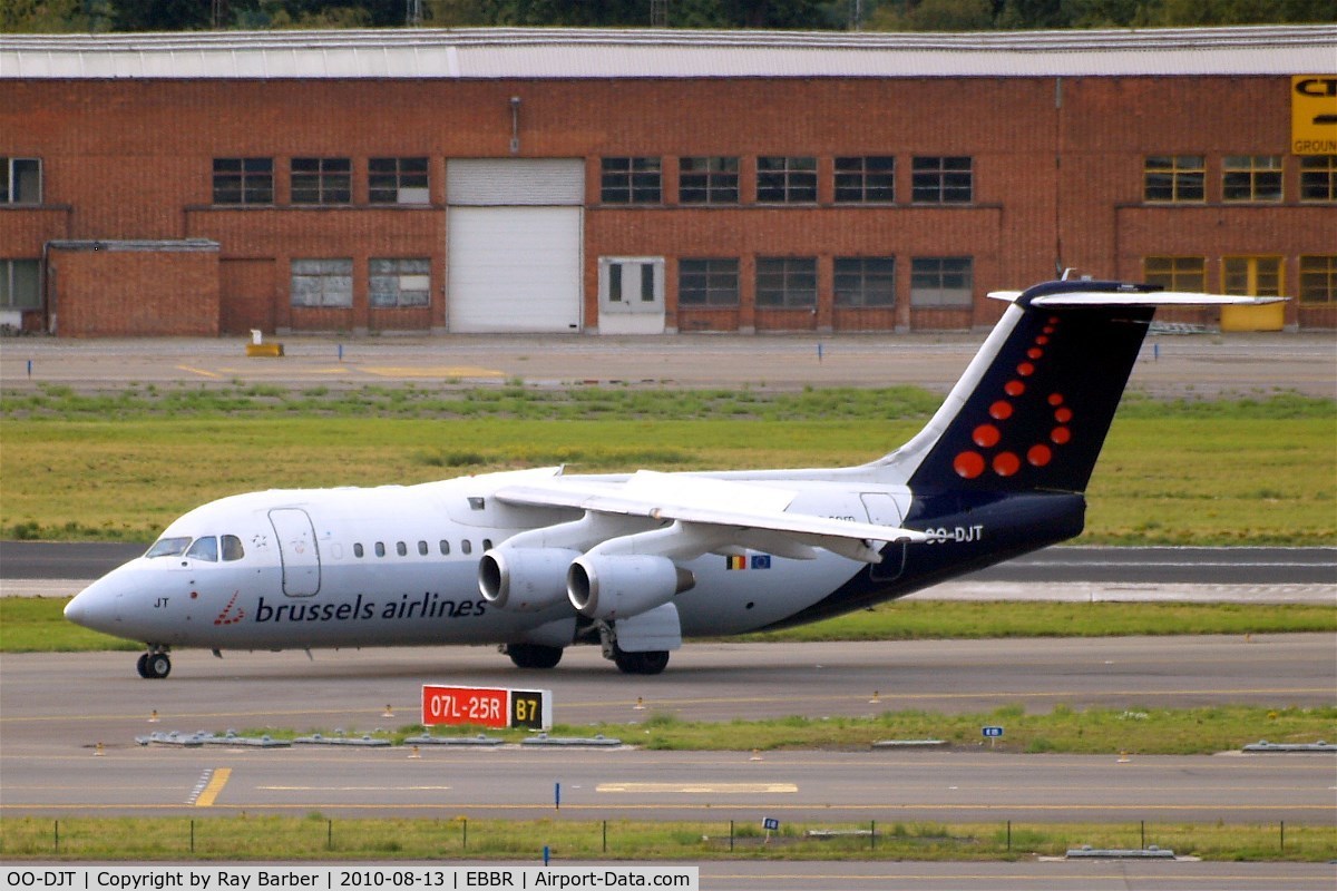 OO-DJT, 1996 British Aerospace Avro 146-RJ85 C/N E.2294, BAe 146-RJ85 [E2294] (Brussels Airlines) Brussels~OO 13/08/2010