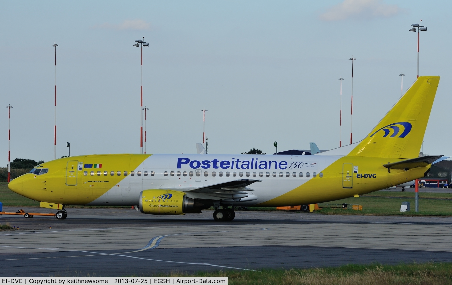 EI-DVC, 1991 Boeing 737-33A(QC) C/N 25426, Being towed for engine runs following maintenance.