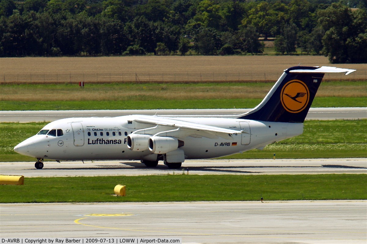 D-AVRB, 1994 British Aerospace Avro 146-RJ85 C/N E.2253, BAe 146-RJ85 [E2253] (Lufthansa Regional) Vienna-Schwechat~OE 13/07/2009