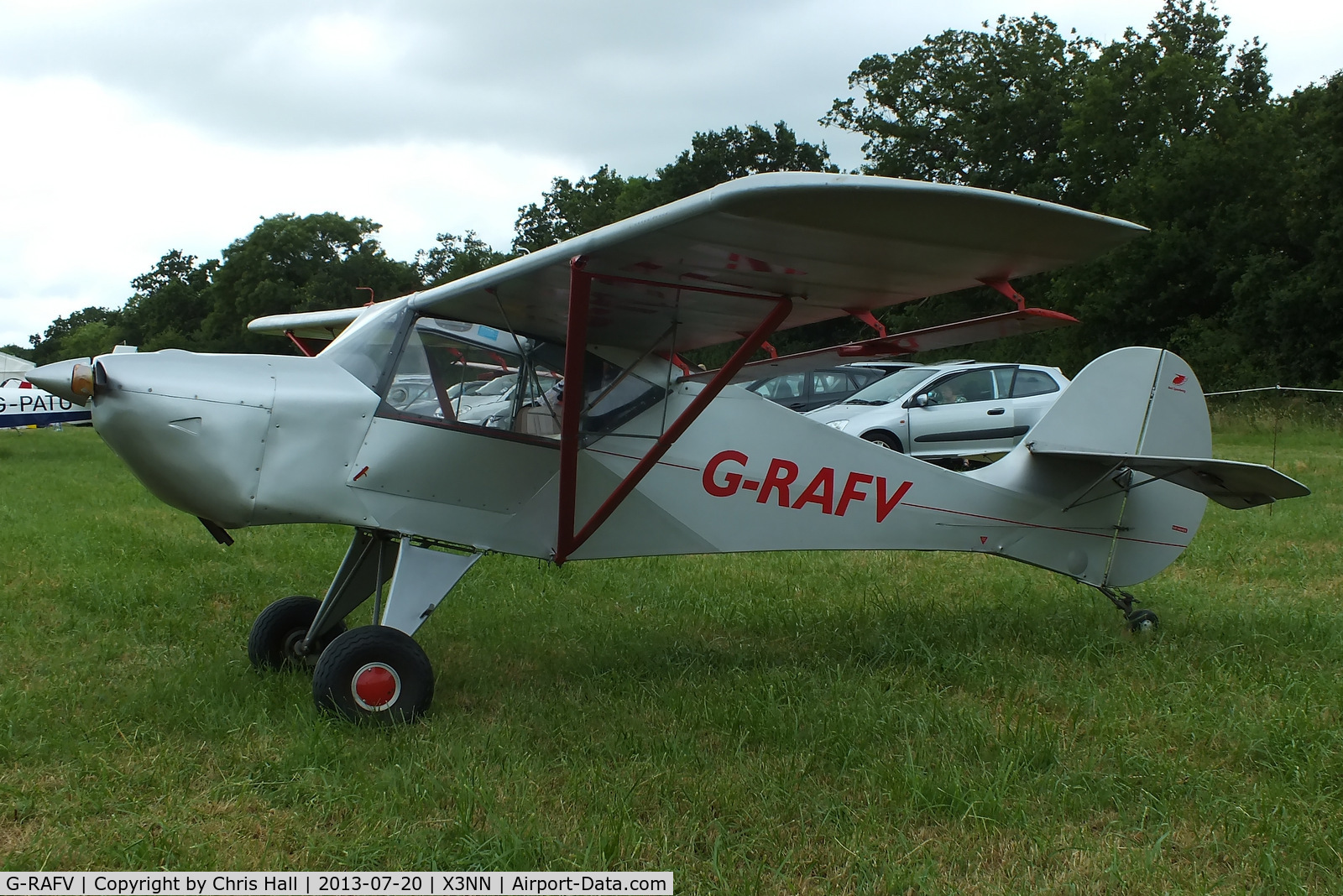 G-RAFV, 1992 Avid Speedwing C/N PFA 189-11738, at the Stoke Golding stakeout 2013