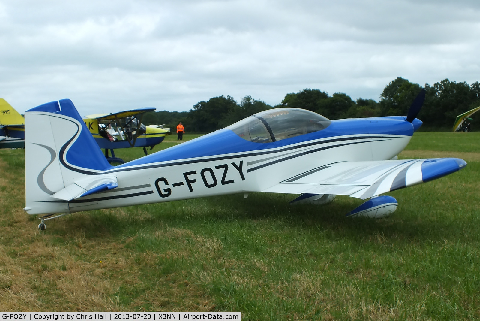 G-FOZY, 2012 Vans RV-7 C/N PFA 323-14150, at the Stoke Golding stakeout 2013