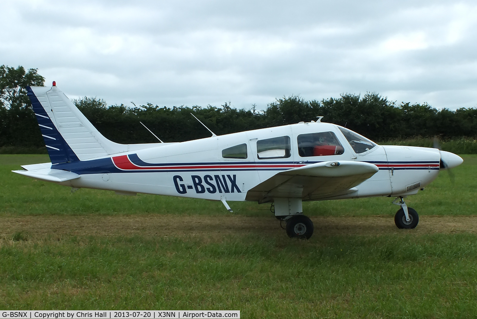 G-BSNX, 1979 Piper PA-28-181 Cherokee Archer II C/N 28-7990311, at the Stoke Golding stakeout 2013