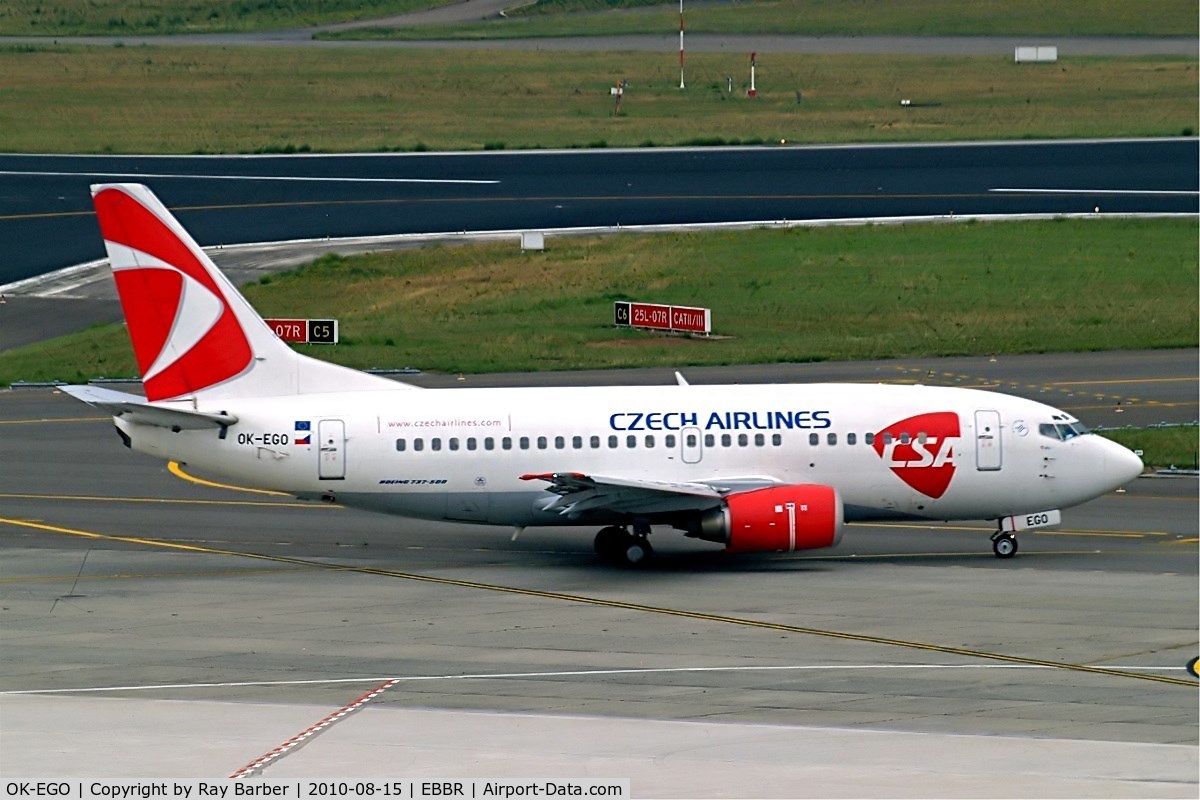 OK-EGO, 1999 Boeing 737-55S C/N 28475/3096, Boeing 737-55S [28475] (CSA Czech Airlines) Brussels~OO 15/08/2010