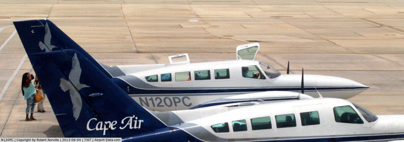 N120PC, 1979 Cessna 402C C/N 402C0079, San Juan, Puerto Rico  by permission of Robert Norville