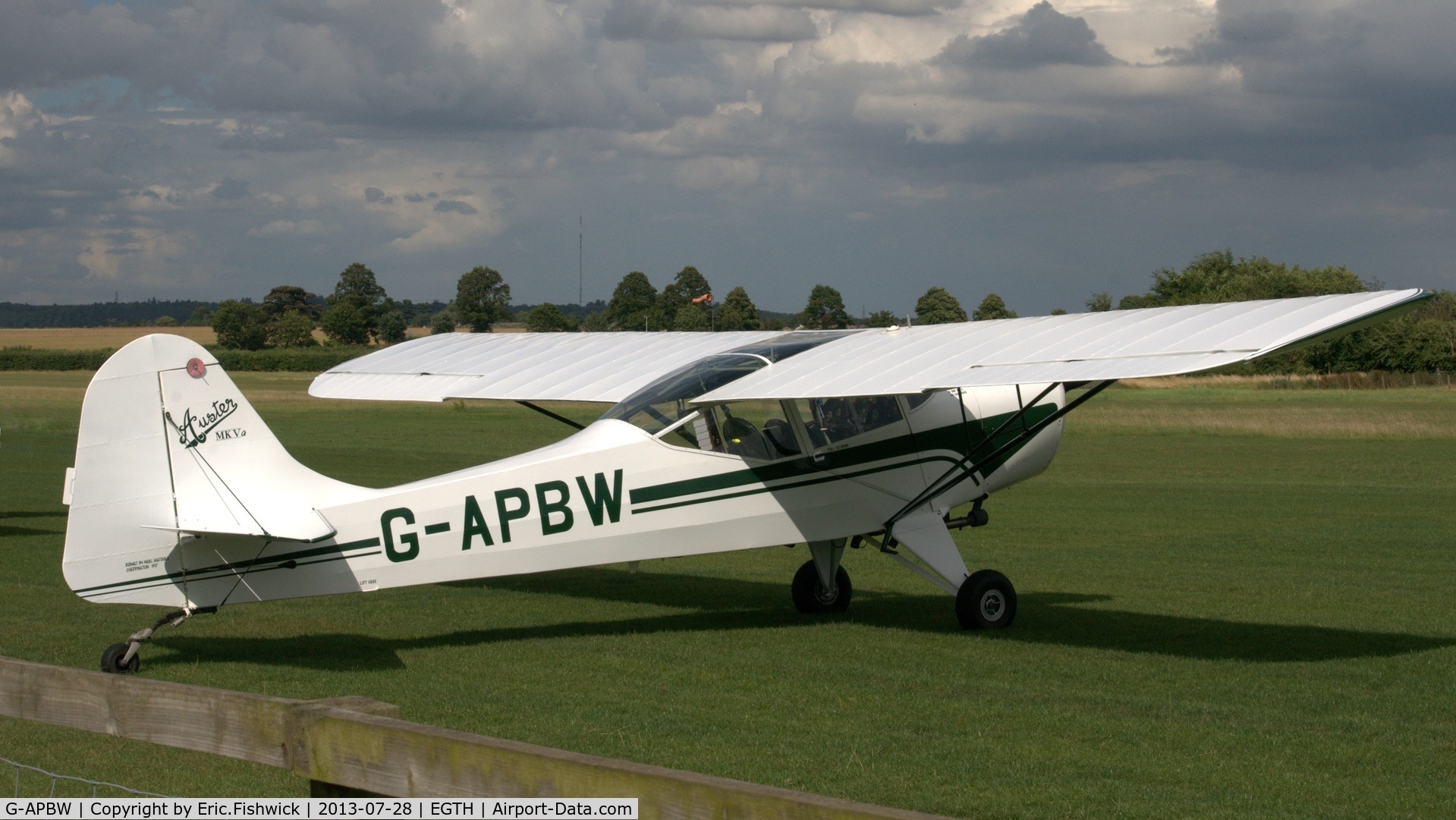 G-APBW, 1957 Auster 5A C/N 3405, 2. G-APBW at The Shuttleworth Collection Wings & Wheels Flying Day, July 2013.