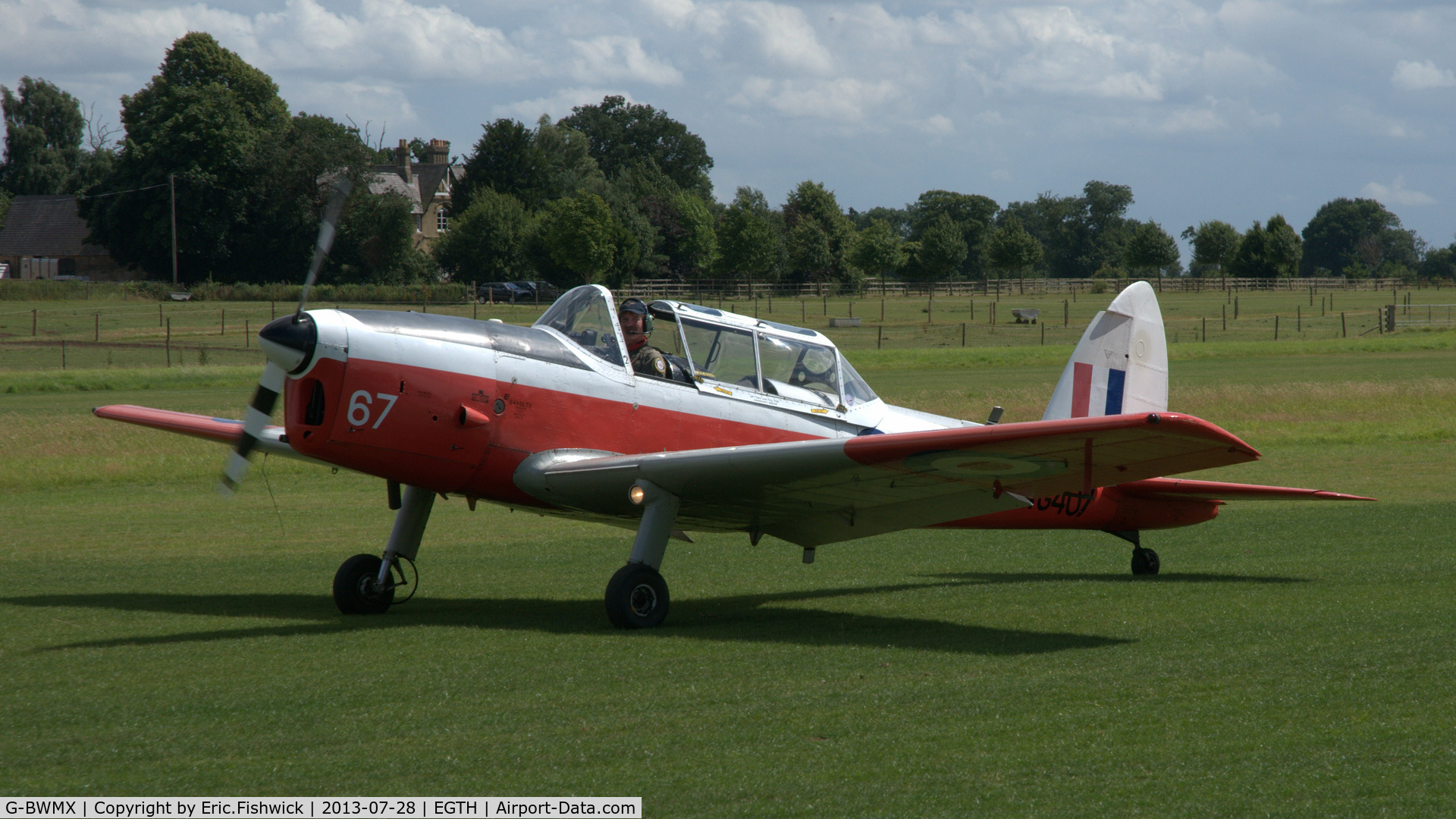 G-BWMX, 1951 De Havilland DHC-1 Chipmunk T.10 C/N C1/0481, 3. WG407 at The Shuttleworth Collection Wings & Wheels Flying Day, July 2013.