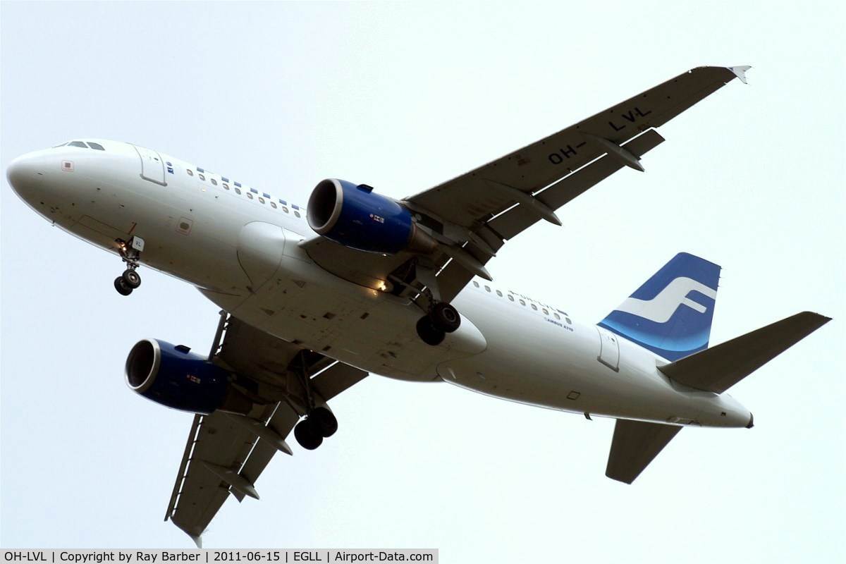 OH-LVL, 2004 Airbus A319-112 C/N 2266, Airbus A319-112 [2266] (Finnair) Home~G 15/06/2011. On approach 27R.