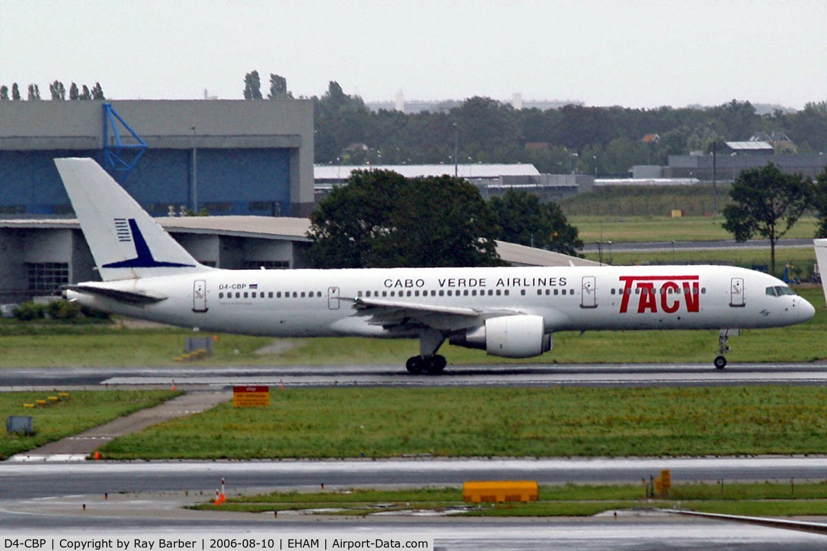 D4-CBP, 2001 Boeing 757-2Q8 C/N 30045, Boeing 757-2Q8 [30045] (TACV Cabo Verde Airlines) Amsterdam-Schiphol~PH 10/08/2006