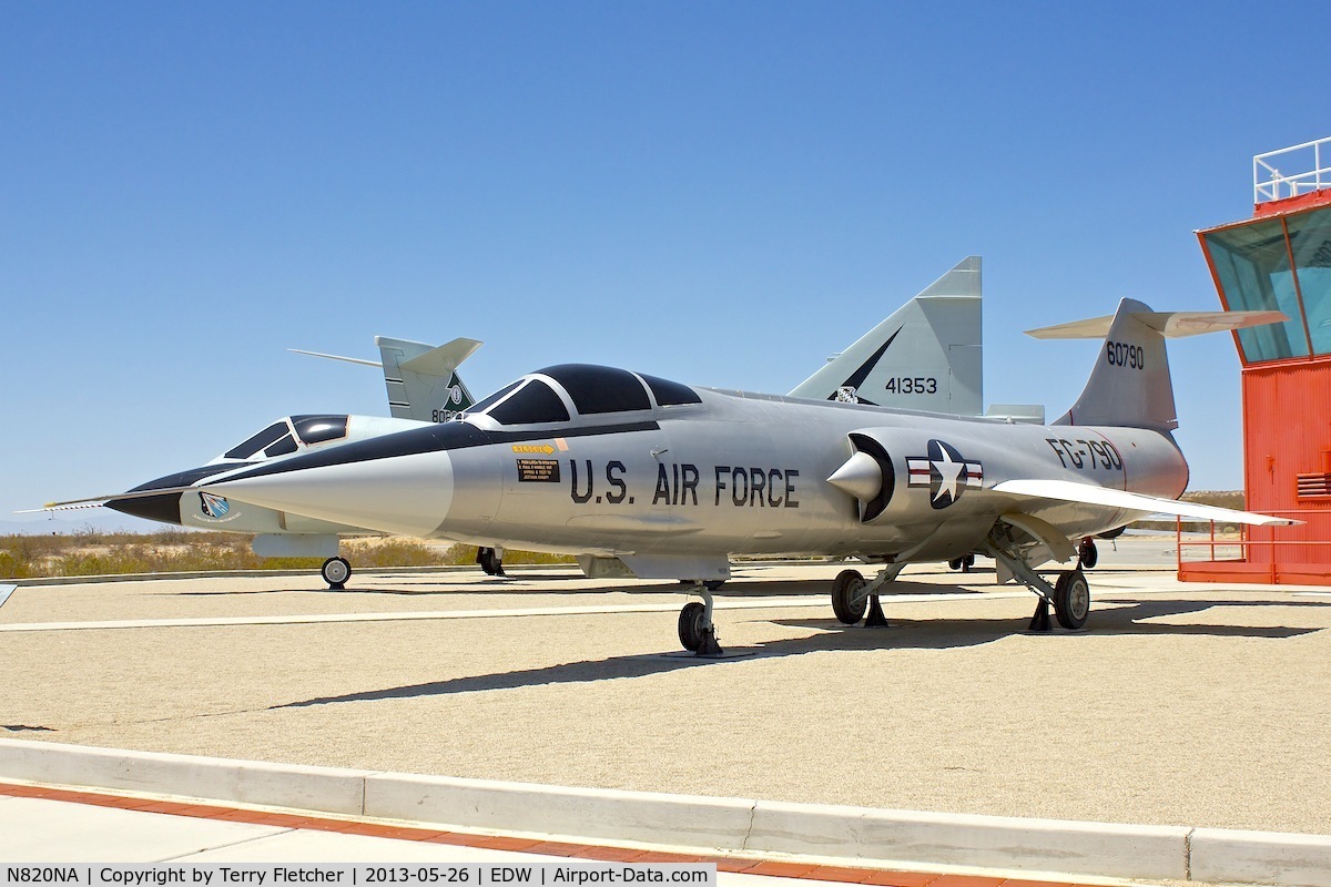 N820NA, 1957 Lockheed F-104C Starfighter C/N 383-1222, Exhibited at  Century Circle, Edwards AFB (West Gate )  Palmdale, California,