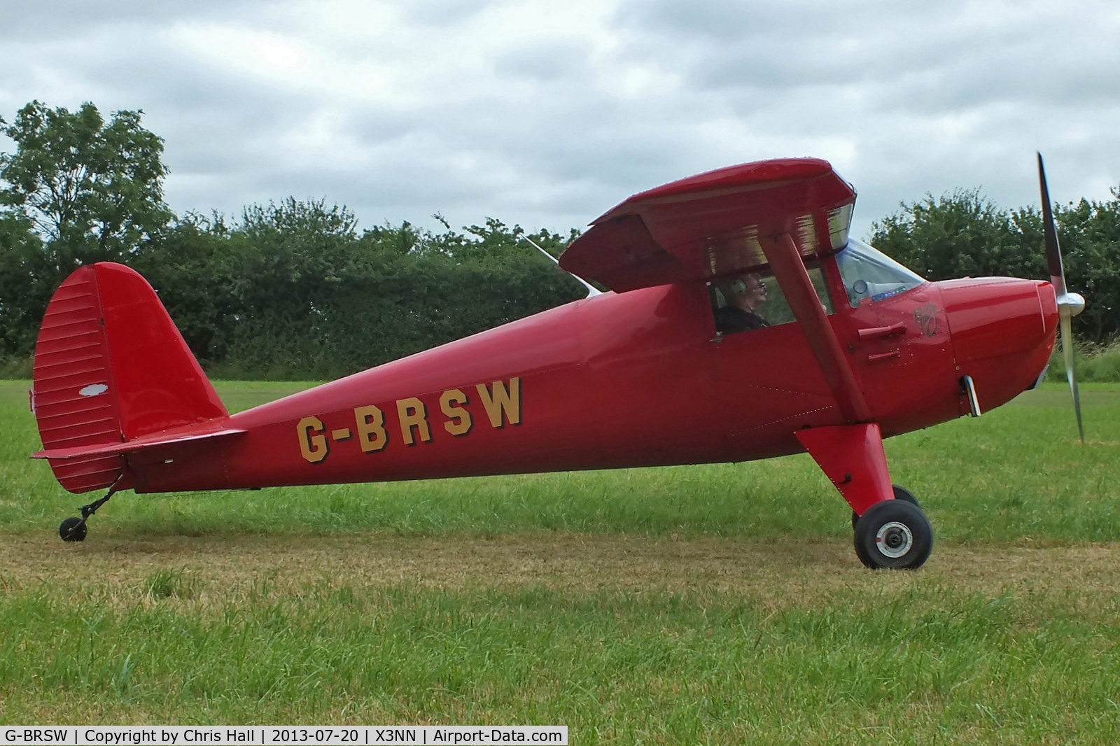 G-BRSW, 1946 Luscombe 8A C/N 3249, at the Stoke Golding stakeout 2013