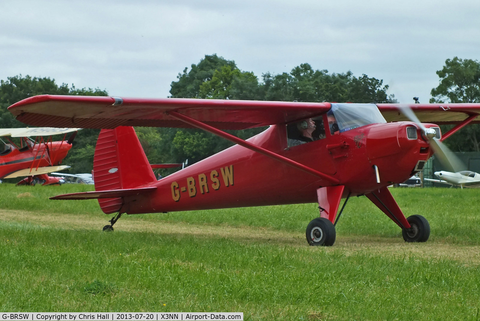 G-BRSW, 1946 Luscombe 8A C/N 3249, at the Stoke Golding stakeout 2013