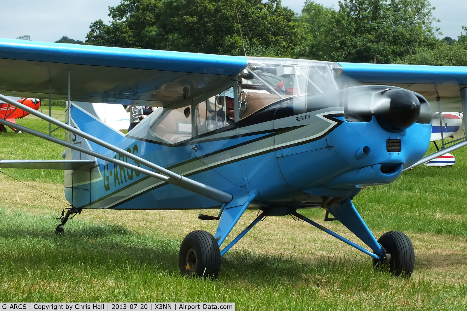 G-ARCS, 1960 Auster D6-180 C/N 3703, at the Stoke Golding stakeout 2013