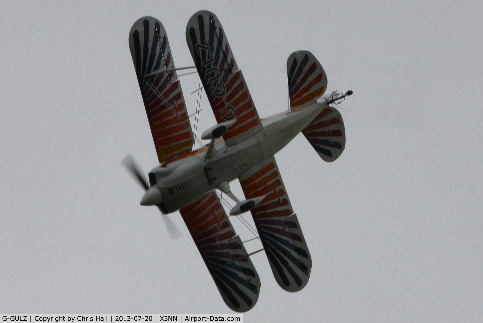 G-GULZ, 1989 Christen Eagle II C/N SEGLER 0001, at the Stoke Golding stakeout 2013