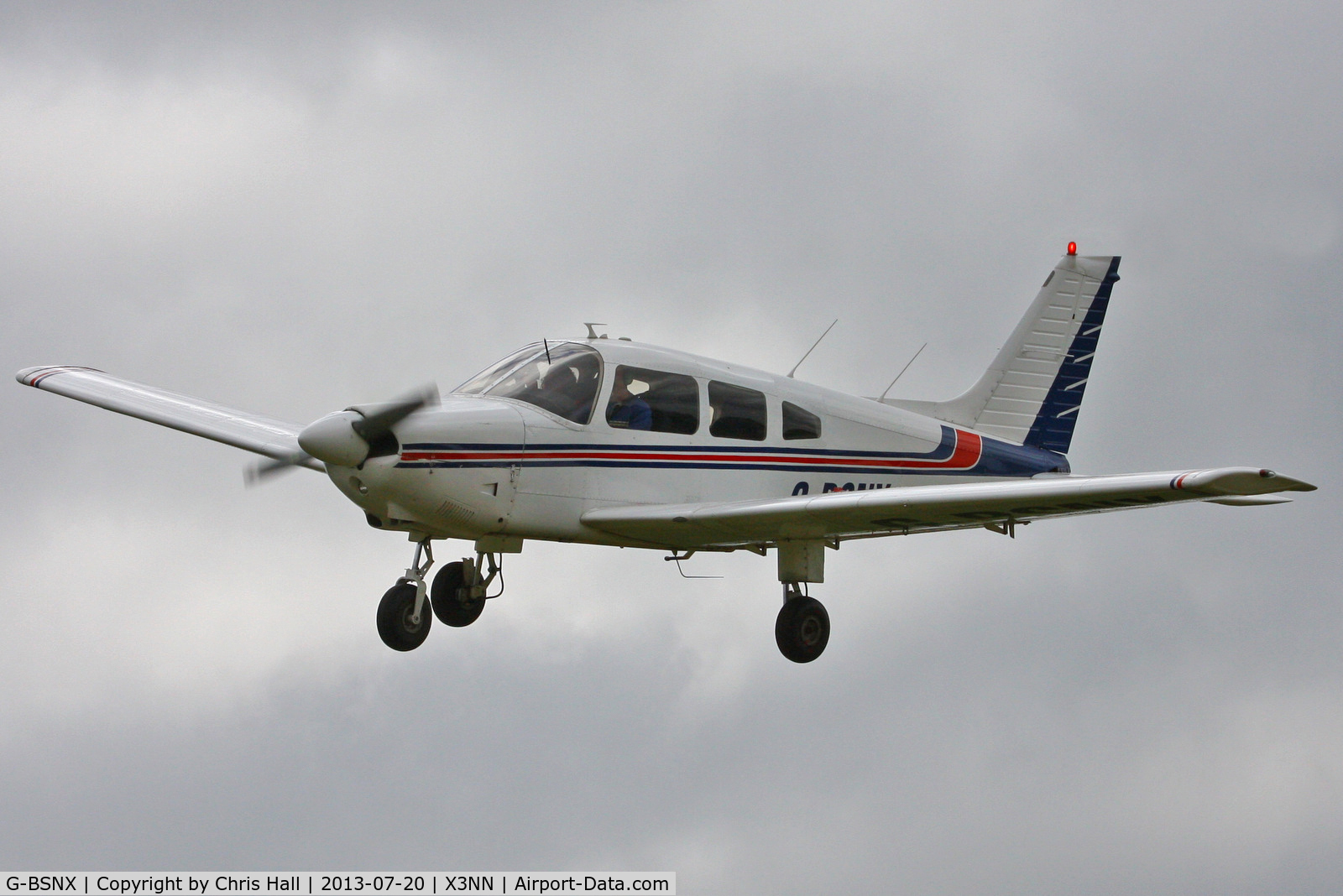 G-BSNX, 1979 Piper PA-28-181 Cherokee Archer II C/N 28-7990311, at the Stoke Golding stakeout 2013