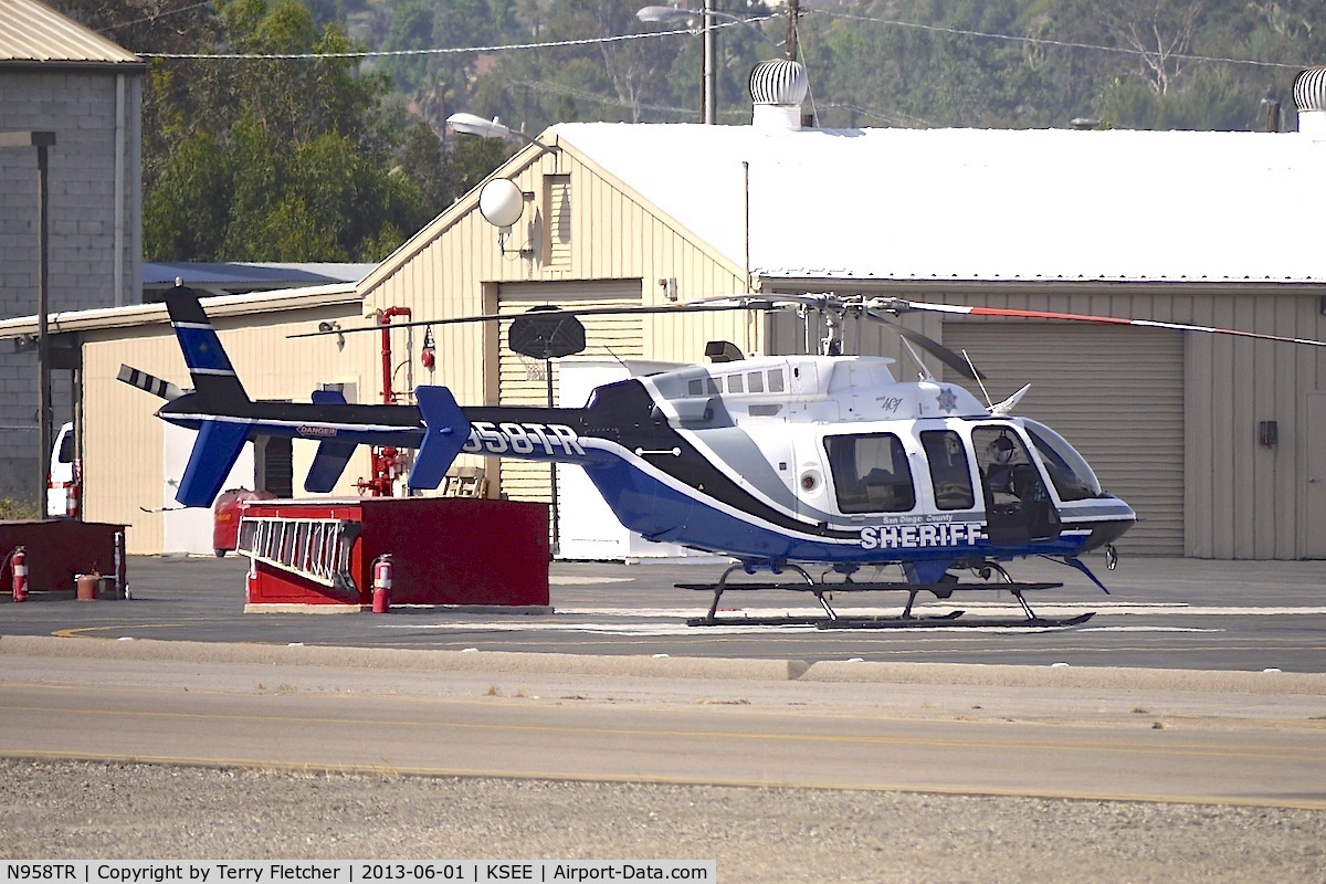 N958TR, Bell 407 C/N 53770, At Gillespie Field San Diego