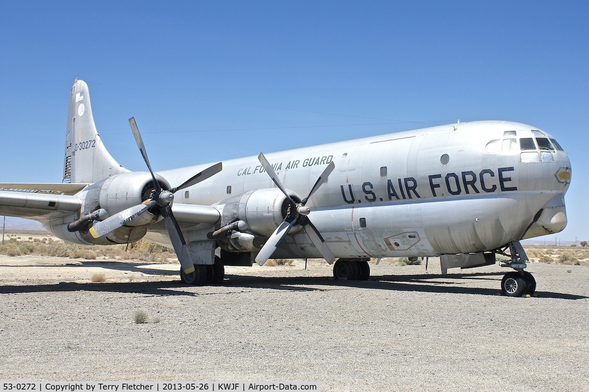 53-0272, 1953 Boeing KC-97G Stratofreighter C/N 17054, At Milestones of Flight Museum at Lancaster CA