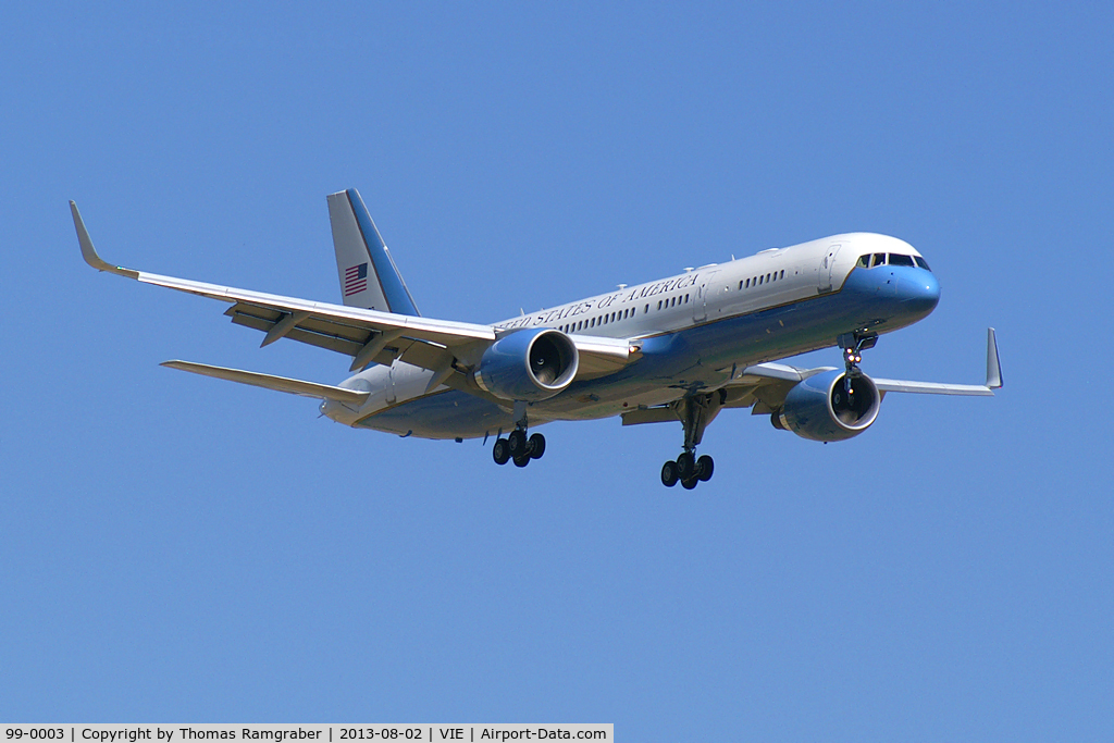 99-0003, 1998 Boeing C-32A (757-200) C/N 29027, USA - Air Force Boeing 757-200