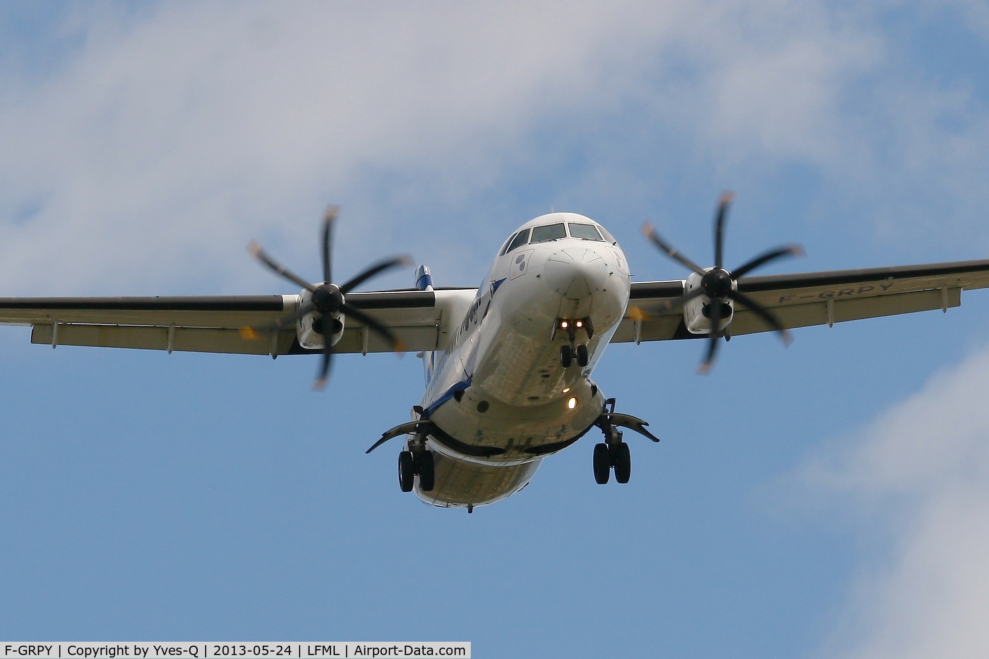 F-GRPY, 2007 ATR 72-500 C/N 742, ATR 72-500, Short approach rwy 31L, Marseille-Marignane Airport (LFML-MRS)