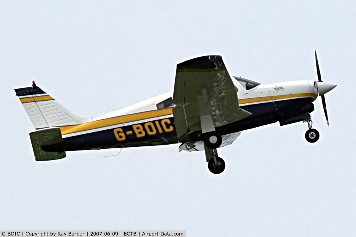 G-BOIC, 1978 Piper PA-28R-201T Cherokee Arrow III C/N 28R-7803123, Piper PA-28R-201T Turbo Arrow III [28R-7803123] Booker~G 09/06/2007