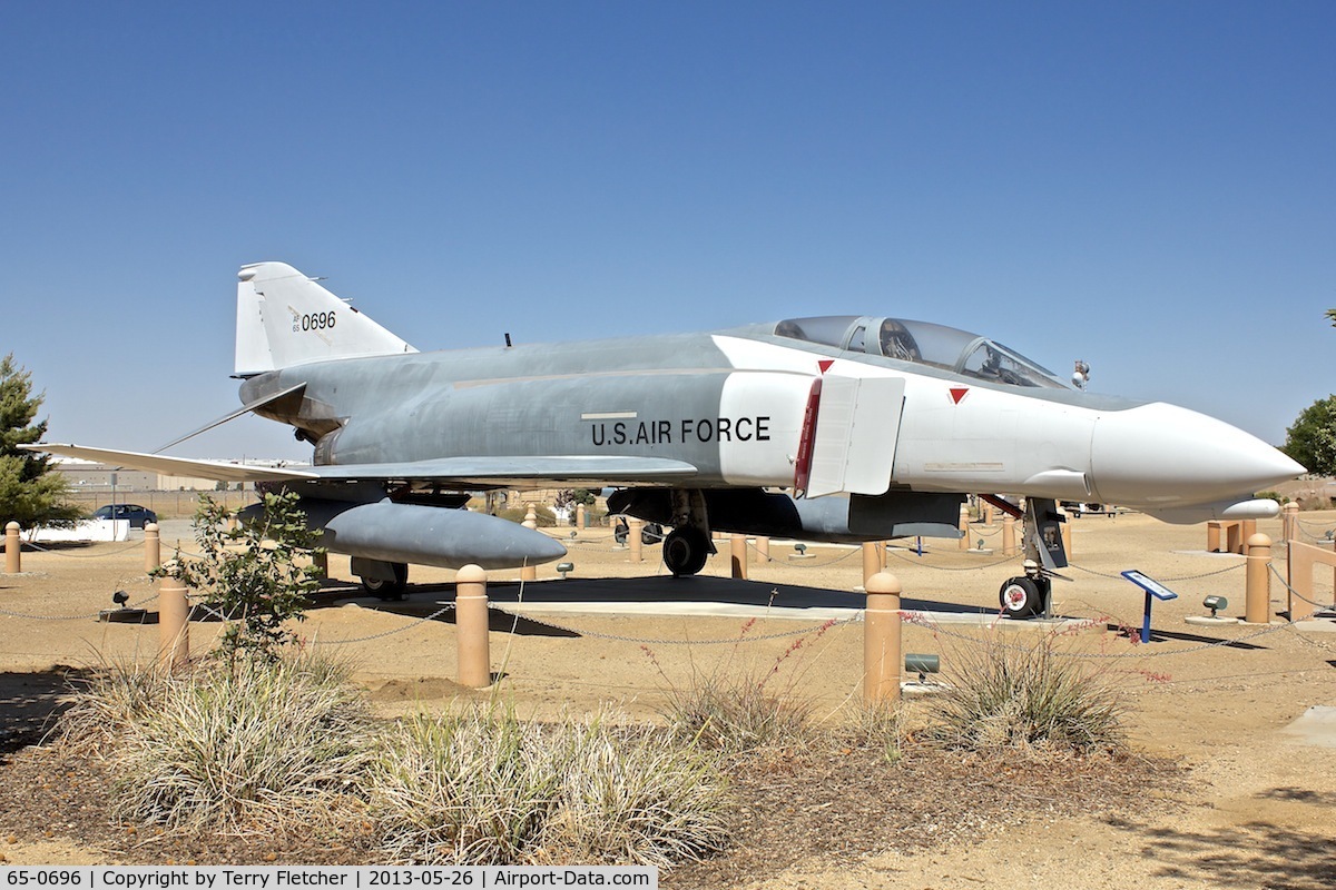 65-0696, 1965 McDonnell F-4D Phantom II C/N 1735, Exhibited at the Joe Davies Heritage Airpark at Palmdale Plant 42, Palmdale, California