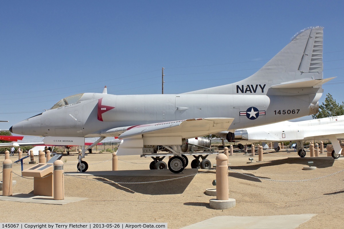 145067, Douglas A-4C Skyhawk C/N 12313, Exhibited at the Joe Davies Heritage Airpark at Palmdale Plant 42, Palmdale, California
