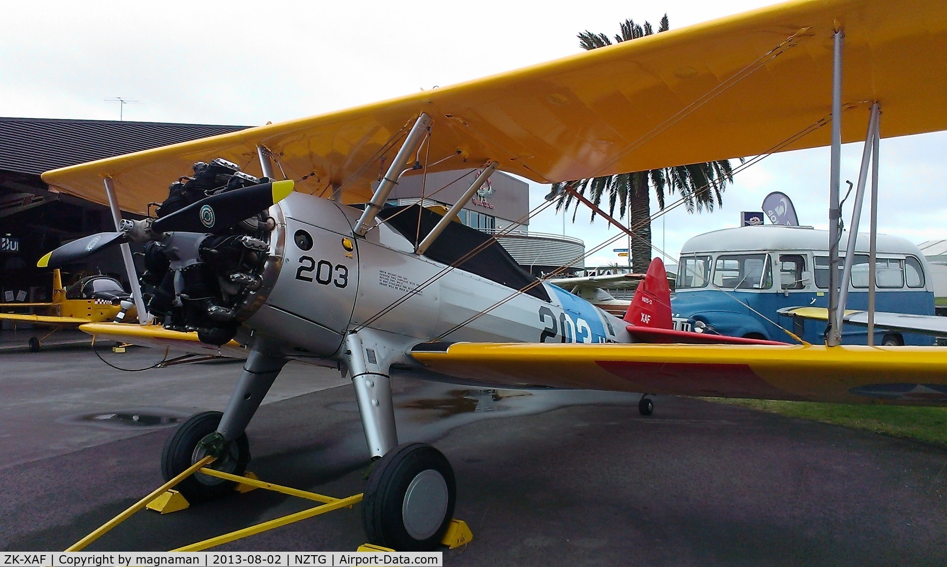 ZK-XAF, Boeing PT-13D Kaydet (E75) C/N 75-5907, Now outside