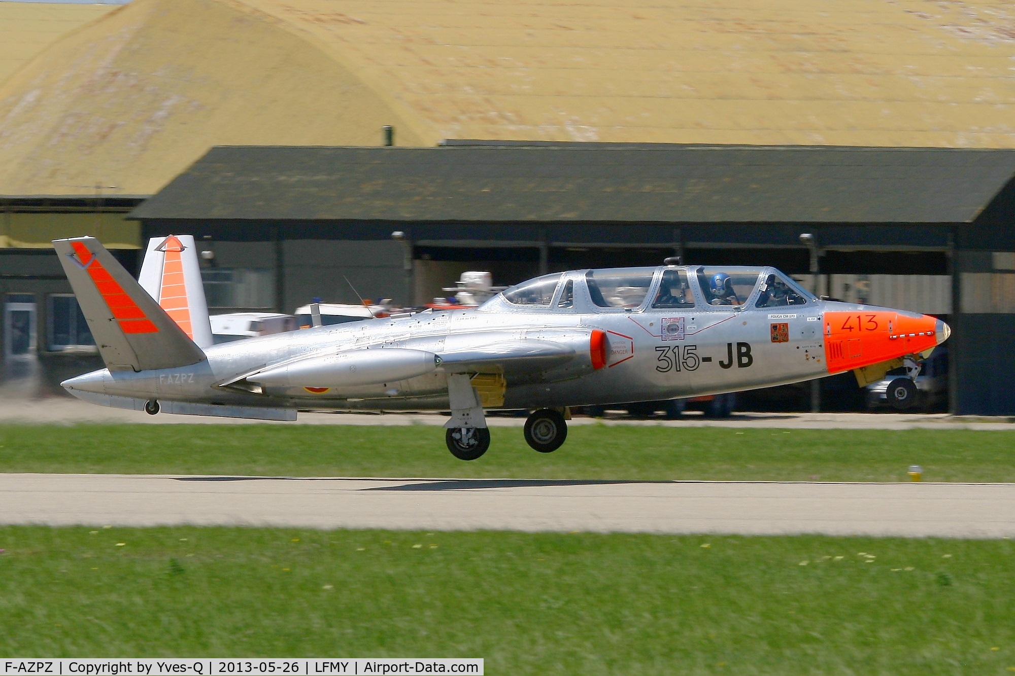 F-AZPZ, 1963 Fouga CM-170 Magister C/N 413, Fouga CM-170 Magister (cn 413), Salon de Provence Air Base 701 (LFMY)